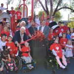 Ribbon Cutting ceremony in the Park