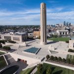 Aerial view of National WWI Museum and Memorial