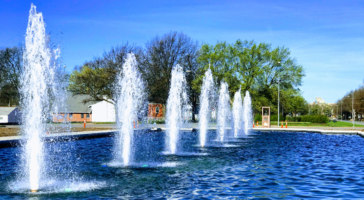 Fountain Day Celebration May 4 at the Delbert J. Haff Circle Fountain