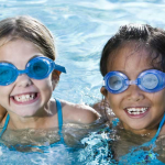 Kids having fun while swimming