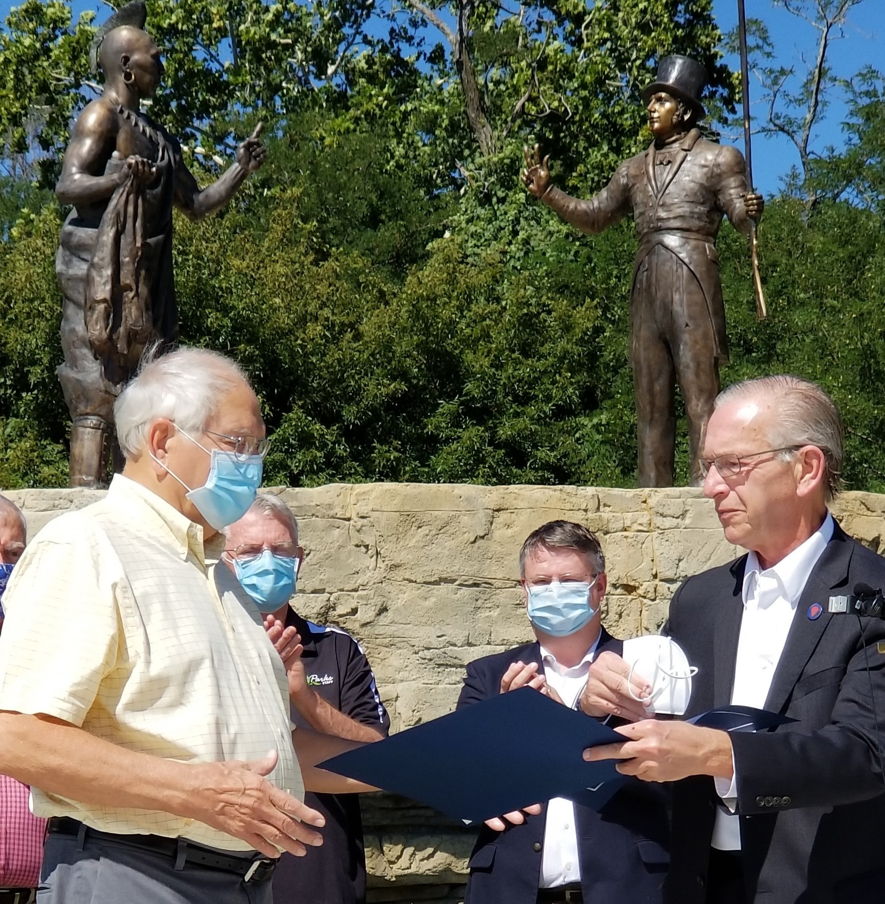 City Leaders Celebrate Northland Resident Keith Nelson for Neighborhood Activism, Dedication to Chouteau Monument