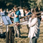 People playing Trombones